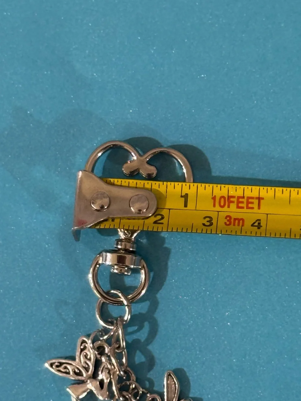 NWT Silver Fairy & Star Charm Keychain/ Bag Charm- Handmade